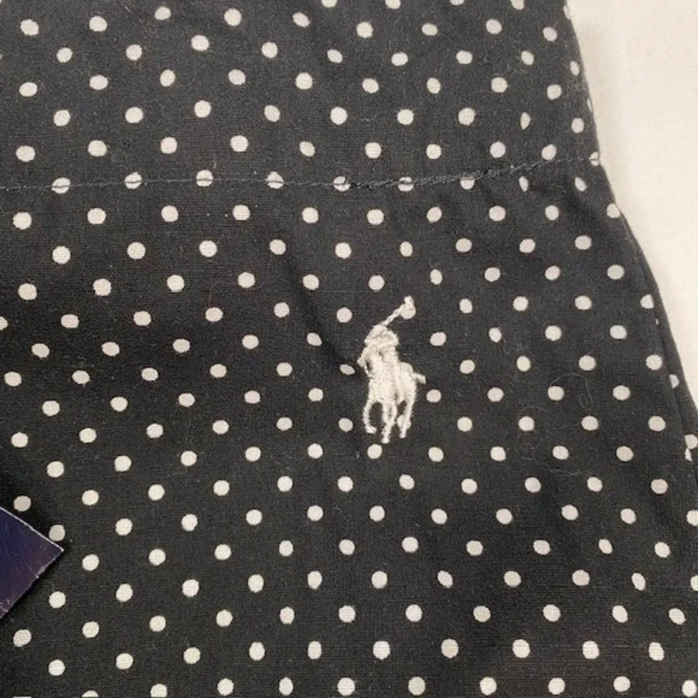 Polo Ralph Lauren Polka Dot Pajama Pants Small Black White Lounge - Picture 3 of 8
